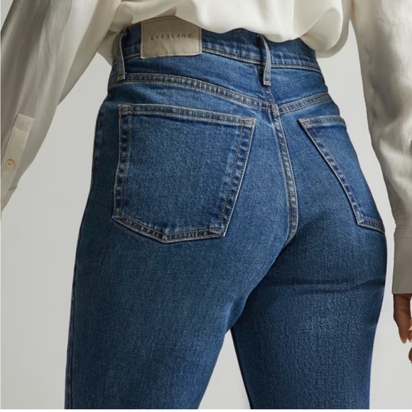 Everlane Cheeky Jeans Womens Size 29 Cropped Frayed - Picture 1 of 3